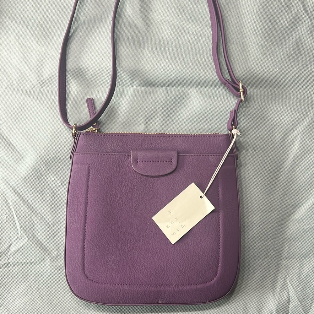 NEW WITH TAGS. A. NEW. DAY. Purple. Crossbody Bag.